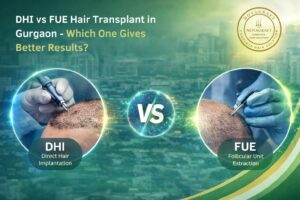 DHI vs FUE hair transplant comparison in Gurgaon